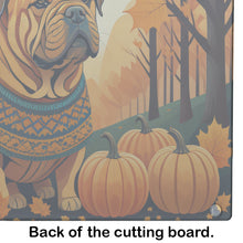 Load image into Gallery viewer, Shar Pei Fall Glass Cutting Boards – Durable, Decorative Kitchen Art Large