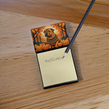 Load image into Gallery viewer, Shar Pei Fall Sticky Note Holder- Refiilable Desk Accessory Note Pad
