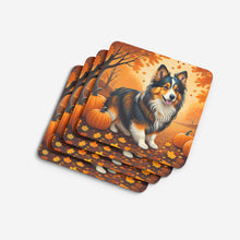 Load image into Gallery viewer, Sheltie Fall Foam Coaster