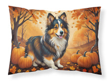 Load image into Gallery viewer, Sheltie Fall Fabric Standard Pillowcase – Artistic Decorative Front, White Back