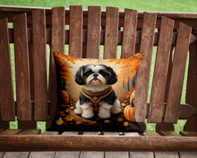 Load image into Gallery viewer, Shih Tzu Fall Throw Pillow - 14x14 Decorative Pillow – Art for Your Home &amp; Patio