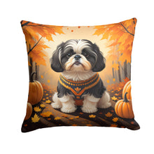 Load image into Gallery viewer, Shih Tzu Fall Fabric Decorative Pillow