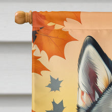 Load image into Gallery viewer, Siberian Husky Fall House Flag