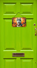 Load image into Gallery viewer, Siberian Husky Fall Wall or Door Hanging Prints