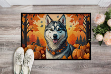 Load image into Gallery viewer, Siberian Husky Fall Doormat - 24x36 Decorative Floor Mat – Indoor/Outdoor Rug with Artistic Flair