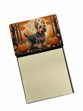 Load image into Gallery viewer, Silky Terrier Fall Sticky Note Holder- Refiilable Desk Accessory Note Pad
