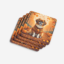 Load image into Gallery viewer, Tibetan Spaniel Fall Foam Coaster