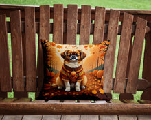 Load image into Gallery viewer, Tibetan Spaniel Fall Throw Pillow - 14x14 Decorative Pillow – Art for Your Home &amp; Patio
