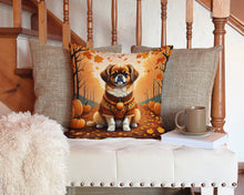 Load image into Gallery viewer, Tibetan Spaniel Fall Throw Pillow - 14x14 Decorative Pillow – Art for Your Home &amp; Patio