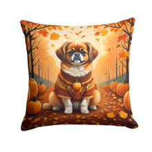 Load image into Gallery viewer, Tibetan Spaniel Fall Fabric Decorative Pillow