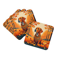 Load image into Gallery viewer, Vizsla Fall Foam Coaster