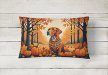 Load image into Gallery viewer, Vizsla Fall Fabric Decorative Pillow