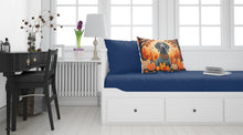 Load image into Gallery viewer, Weimaraner Fall Fabric Standard Pillowcase – Artistic Decorative Front, White Back