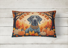 Load image into Gallery viewer, Weimaraner Fall Fabric Decorative Pillow