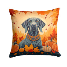 Load image into Gallery viewer, Weimaraner Fall Throw Pillow - 14x14 Decorative Pillow – Art for Your Home &amp; Patio