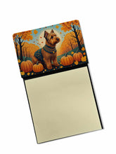 Load image into Gallery viewer, Welsh Terrier Fall Sticky Note Holder- Refiilable Desk Accessory Note Pad
