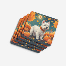 Load image into Gallery viewer, Westie Fall Foam Coaster