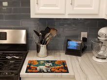 Load image into Gallery viewer, Westie Fall Glass Cutting Boards – Durable, Decorative Kitchen Art Large