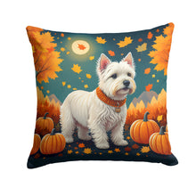 Load image into Gallery viewer, Westie Fall Throw Pillow - 14x14 Decorative Pillow – Art for Your Home &amp; Patio