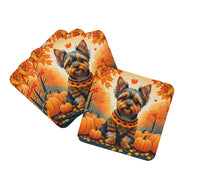 Load image into Gallery viewer, Yorkshire Terrier Fall Foam Coaster