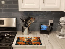 Load image into Gallery viewer, Yorkshire Terrier Fall Glass Cutting Boards – Durable, Decorative Kitchen Art Large