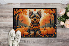 Load image into Gallery viewer, Yorkshire Terrier Fall Doormat -  18x27 Decorative Floor Mat – Indoor/Outdoor Rug