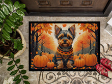 Load image into Gallery viewer, Yorkshire Terrier Fall Doormat -  18x27 Decorative Floor Mat – Indoor/Outdoor Rug
