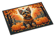 Load image into Gallery viewer, Yorkshire Terrier Fall Doormat -  18x27 Decorative Floor Mat – Indoor/Outdoor Rug