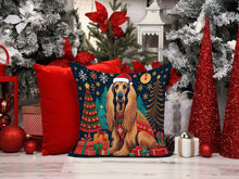 Load image into Gallery viewer, Afghan Hound Christmas Throw Pillow - 14x14 Decorative Pillow – Art for Your Home &amp; Patio
