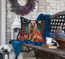 Load image into Gallery viewer, Afghan Hound Christmas Fabric Decorative Pillow