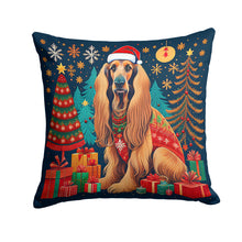 Load image into Gallery viewer, Afghan Hound Christmas Fabric Decorative Pillow