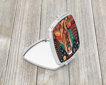 Load image into Gallery viewer, Afghan Hound Christmas Compact Mirror – Stylish Purse Mirror with Artistic Covers