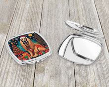 Load image into Gallery viewer, Afghan Hound Christmas Compact Mirror – Stylish Purse Mirror with Artistic Covers