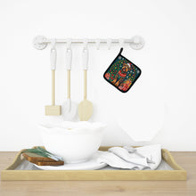 Load image into Gallery viewer, Airedale Terrier Christmas Pot Holders - Set of 2 Decorative Kitchen Helpers | Made in the USA