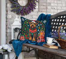Load image into Gallery viewer, Airedale Terrier Christmas Fabric Decorative Pillow