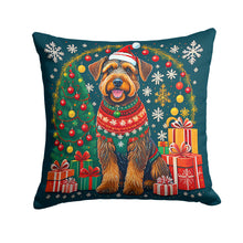 Load image into Gallery viewer, Airedale Terrier Christmas Fabric Decorative Pillow
