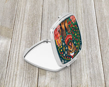 Load image into Gallery viewer, Airedale Terrier Christmas Compact Mirror – Stylish Purse Mirror with Artistic Covers