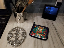 Load image into Gallery viewer, Akita Christmas Pot Holders - Set of 2 Decorative Kitchen Helpers | Made in the USA