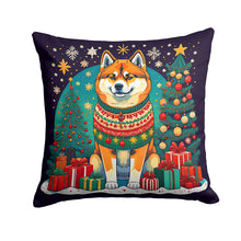 Load image into Gallery viewer, Akita Christmas Throw Pillow - 14x14 Decorative Pillow – Art for Your Home &amp; Patio