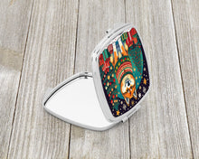 Load image into Gallery viewer, Akita Christmas Compact Mirror – Stylish Purse Mirror with Artistic Covers