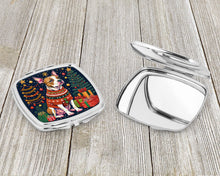 Load image into Gallery viewer, Pit Bull Terrier Christmas Compact Mirror – Stylish Purse Mirror with Artistic Covers