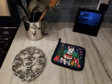 Load image into Gallery viewer, White Pit Bull Terrier Christmas Pot Holders - Set of 2 Decorative Kitchen Helpers | Made in the USA