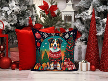 Load image into Gallery viewer, Australian Shepherd Christmas Fabric Decorative Pillow