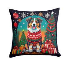 Load image into Gallery viewer, Australian Shepherd Christmas Fabric Decorative Pillow