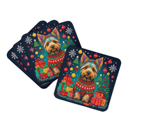 Load image into Gallery viewer, Australian Terrier Christmas Coasters - Set of 4 Lightweight Foam, Absorbent Drink Coasters