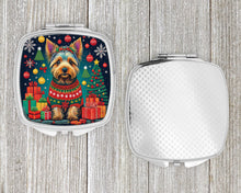 Load image into Gallery viewer, Australian Terrier Christmas Compact Mirror – Stylish Purse Mirror with Artistic Covers