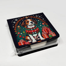 Load image into Gallery viewer, Beagle Christmas PU Leather Note Paper Holder