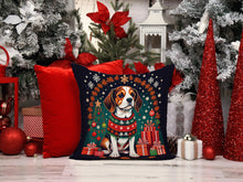 Load image into Gallery viewer, Beagle Christmas Throw Pillow - 14x14 Decorative Pillow – Art for Your Home &amp; Patio