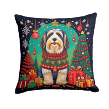 Load image into Gallery viewer, Bearded Collie Christmas Fabric Decorative Pillow