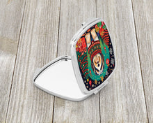 Load image into Gallery viewer, Bearded Collie Christmas Compact Mirror – Stylish Purse Mirror with Artistic Covers